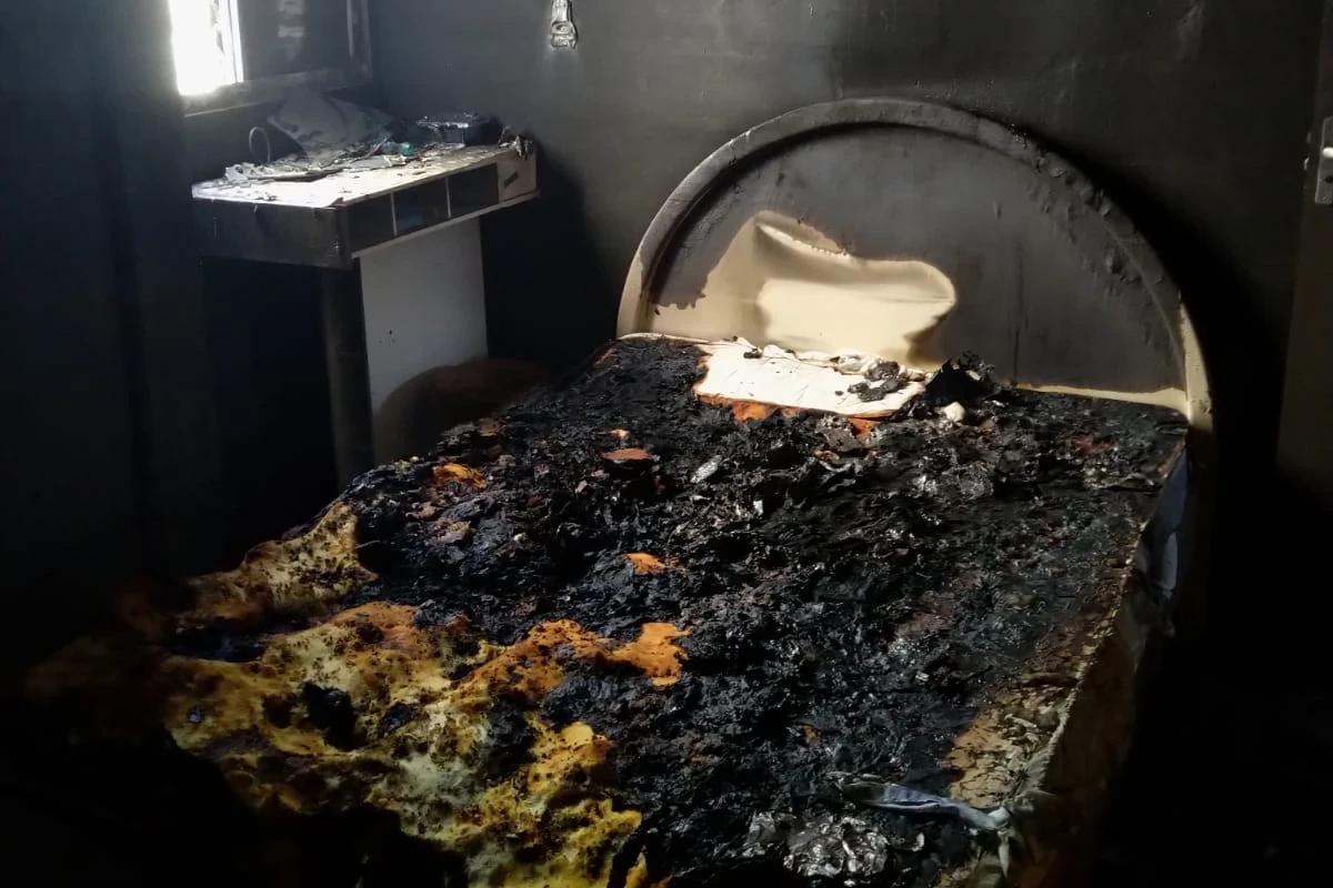 Incêndio causa danos em kitnet no bairro Santo Antônio em Criciúma