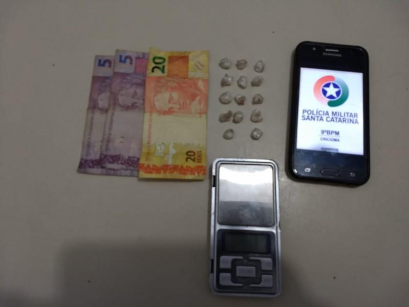 Três são detidos por tráfico de drogas em Criciúma 