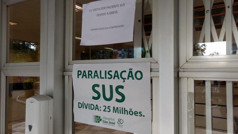 Mesmo com greve, hospital ainda interna