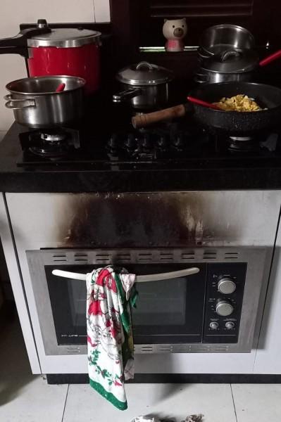Princípio de incêndio em casa deixa moradora ferida em Urussanga