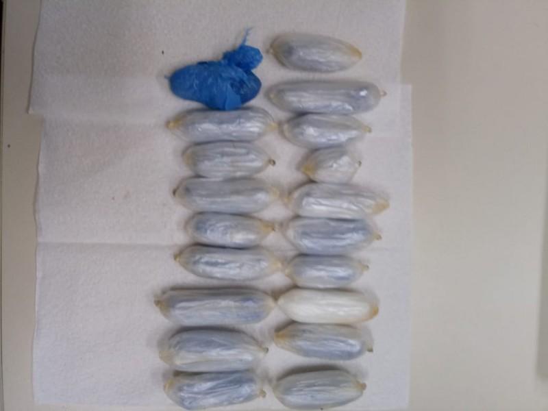Detendo do Presídio Santa Augusta é flagrado com porções de maconha e fumo de corda no estômago