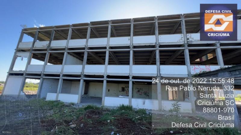 Criciúma inicia o desmonte da estrutura do antigo CAIC