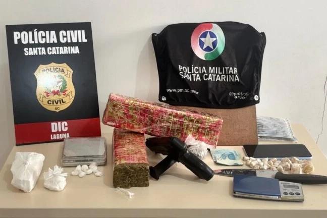 Homem é preso em flagrante durante operação contra o tráfico de drogas