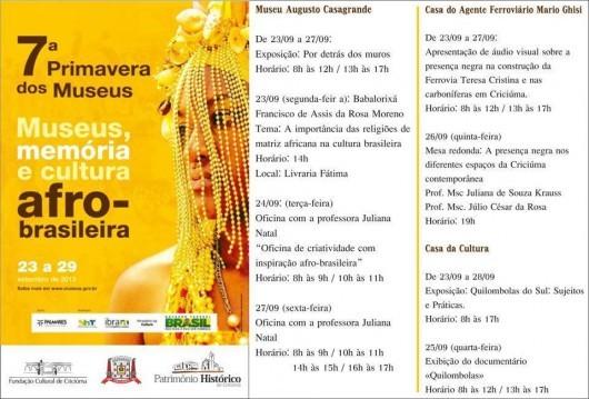 Primavera dos Museus traz reflexão sobre a cultura afro-brasileira
