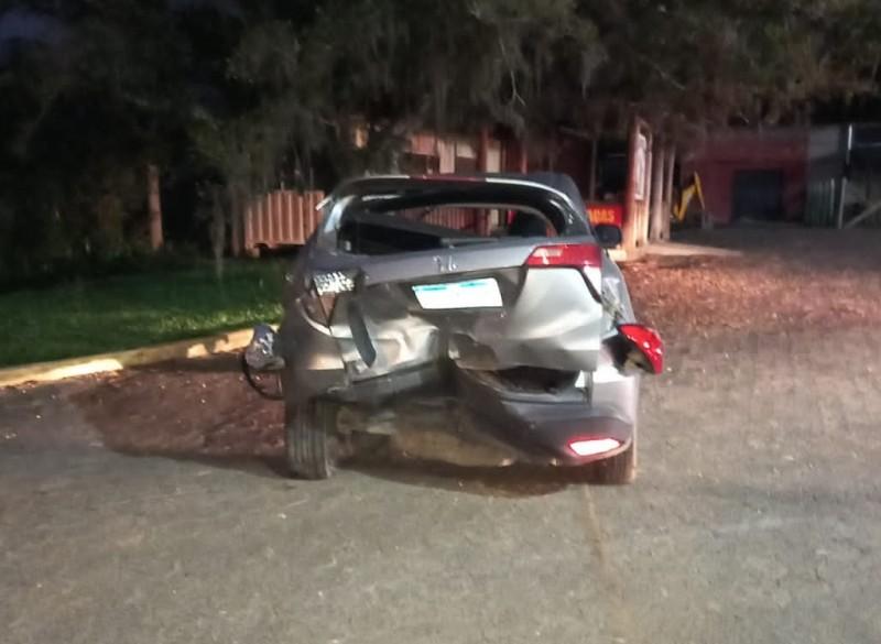 Colisão traseira deixa quatro pessoas feridas na SC-445 em Içara