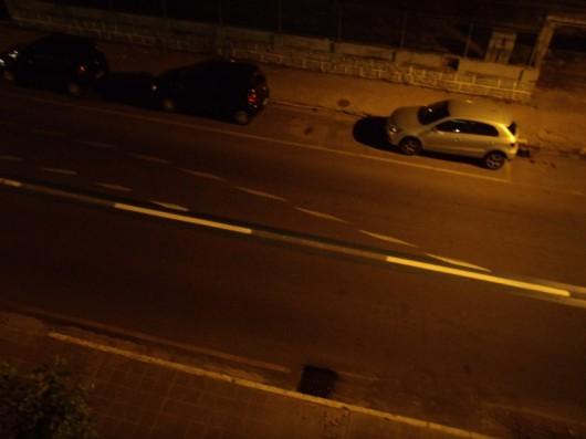 Motoristas desavisados borram sinalização horizontal
