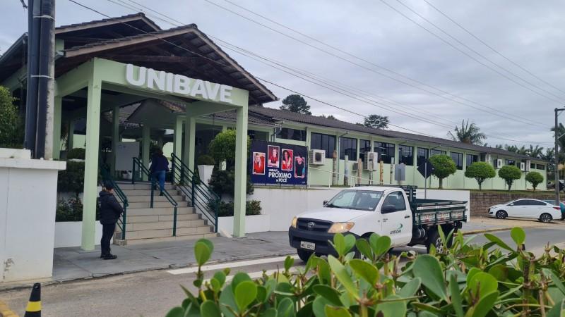 Unibave comunica suspensão de aulas presenciais nesta segunda-feira 