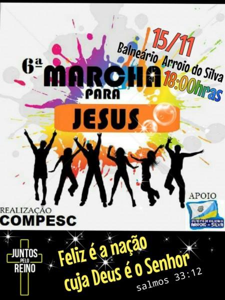 Feriado será com a 6ª Marcha para Jesus