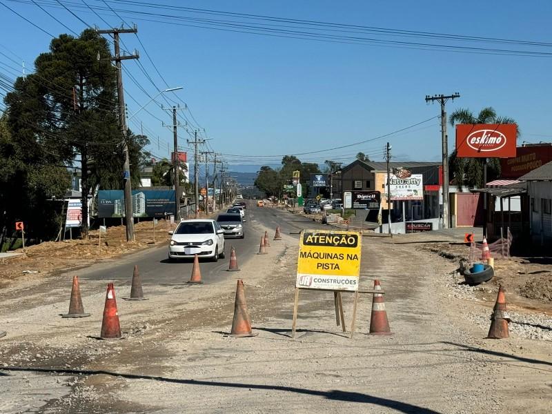 Avenida Luiz Lazzarin: empresários reclamam da execução da obra e lentidão nos trabalhos