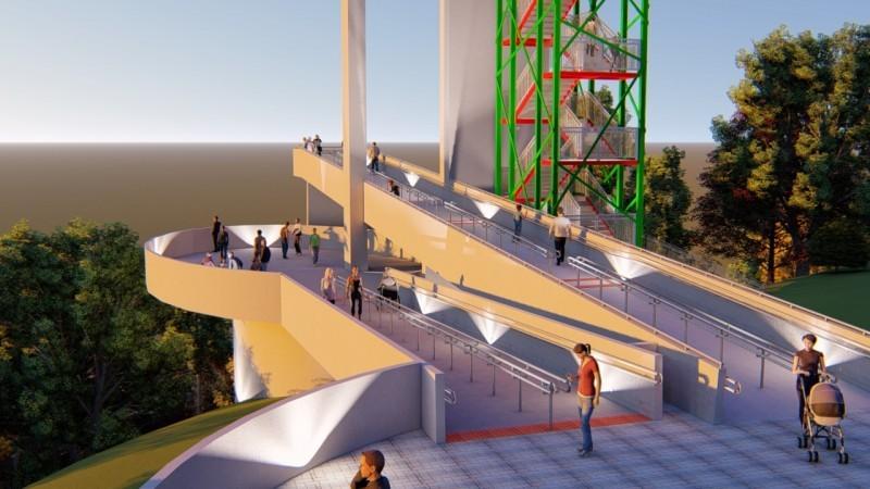 Obras do Mirante Realdo Santos Guglielmi estão paradas em Criciúma