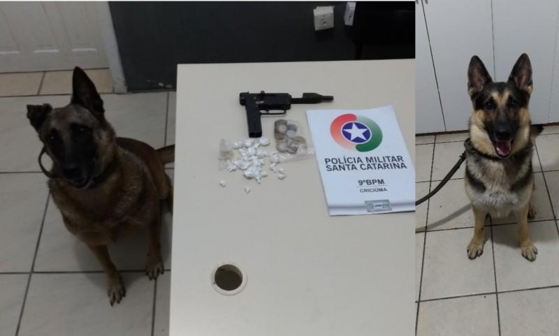 Polícia Militar apreende arma de fogo artesanal e droga