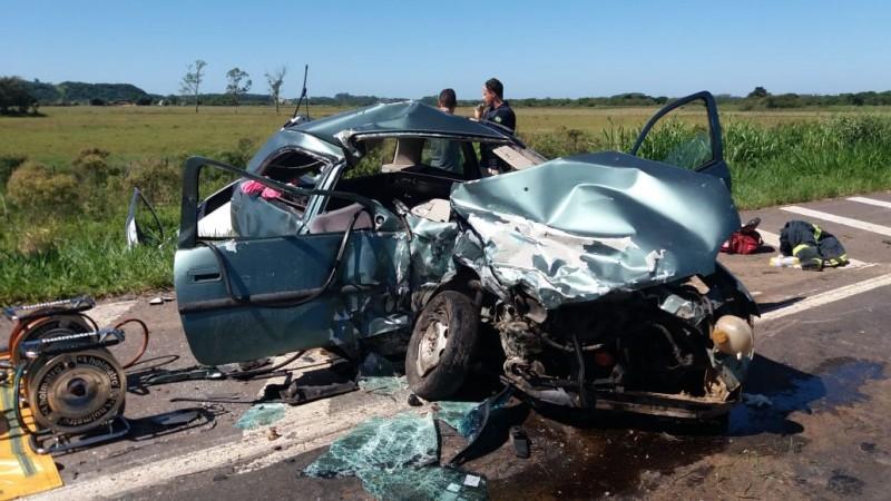 Motorista morre após colisão frontal em São João do Sul