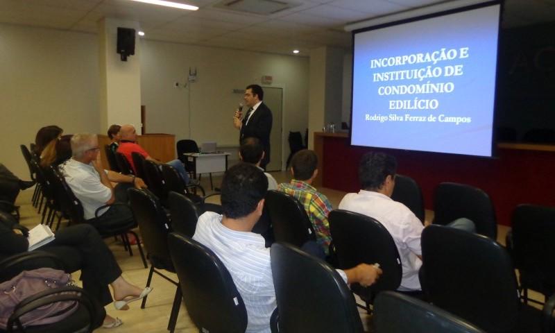 Secovi promove palestra sobre a incorporação imobiliária