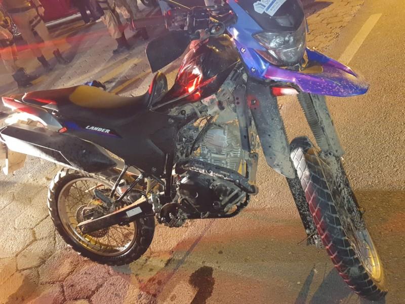 Policial militar fica ferido em acidente em Braço do Norte