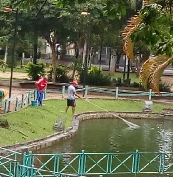 Famcri verifica que equipe da Prefeitura Municipal estava retirando peixes