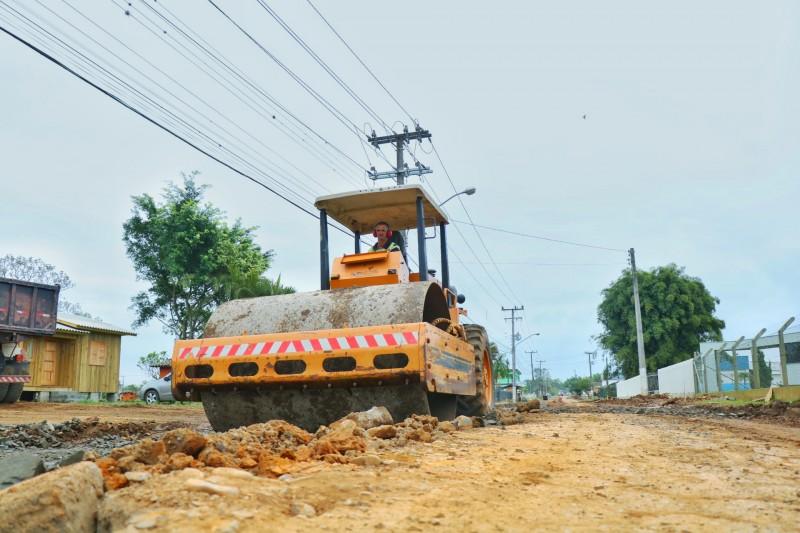Prefeitura de Nova Veneza inicia obra de pavimentação da Rua Conselheiro Pedro Bortolotto