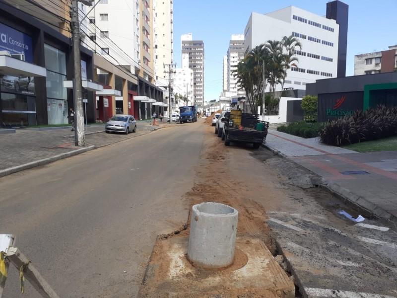 Obras na rua Felipe Schmidt: transporte coletivo será interrompido no próximo sábado