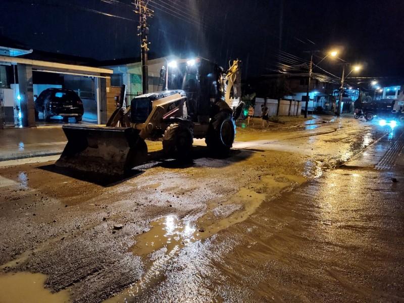 Cocal do Sul: após chuva de sábado, município trabalha para se recuperar de estragos