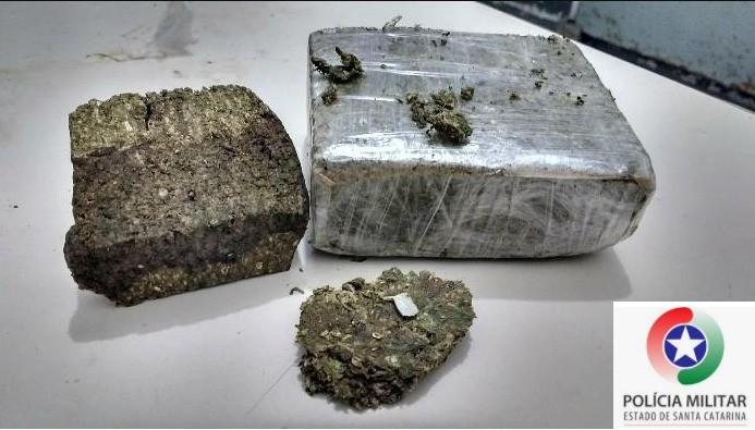 Adolescente é detido com quase meio quilo de maconha em Forquilhinha 