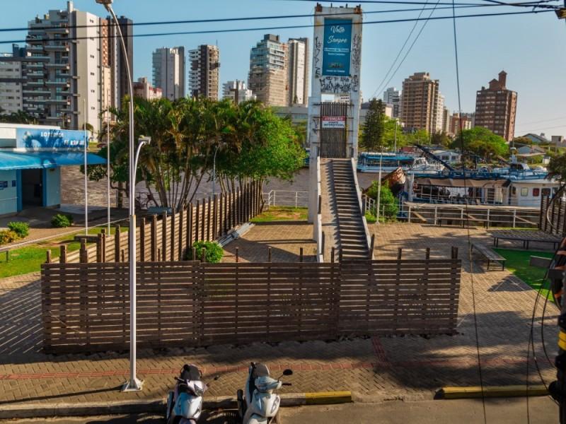 Obras da ponte pênsil de Passo de Torres devem se estender até o ano de 2024