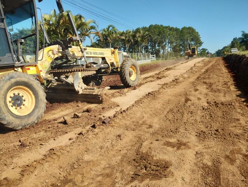 Governo de Içara trabalha no alargamento da Rodovia Mário Ghedin