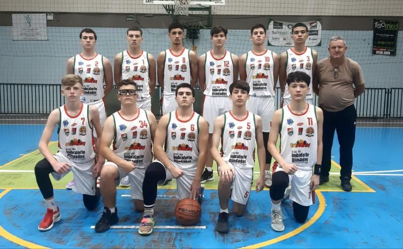 Sub-17 de Criciúma estreia com uma vitória e uma derrota no Estadual de Basquete Masculino
