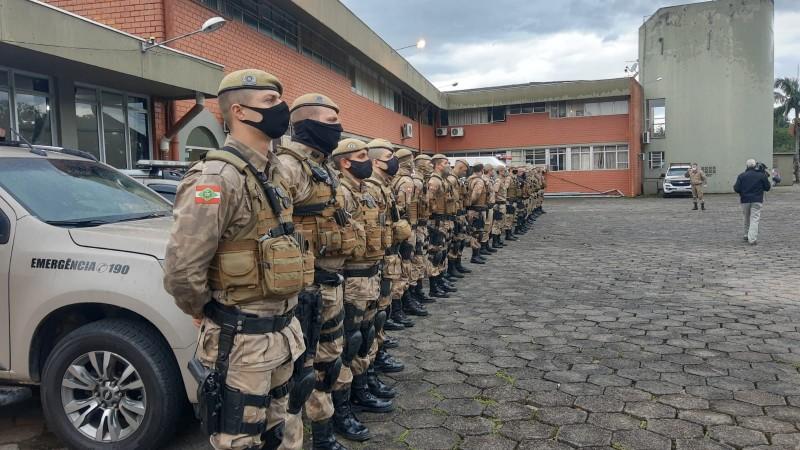 Operação Narcos envolve 42 policiais militares em Criciúma