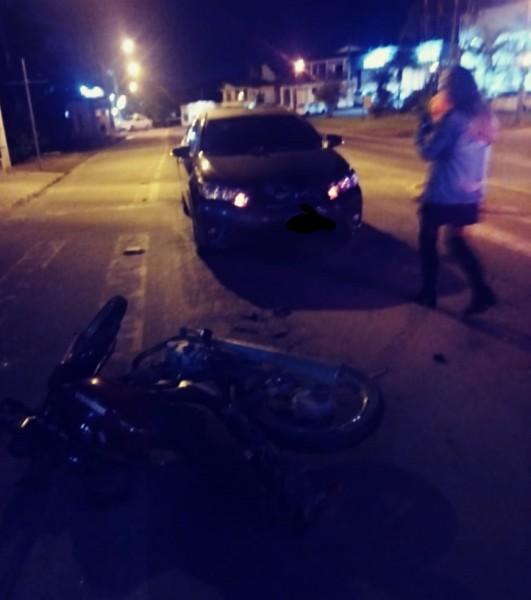 Motociclista fica ferido após colisão em Urussanga