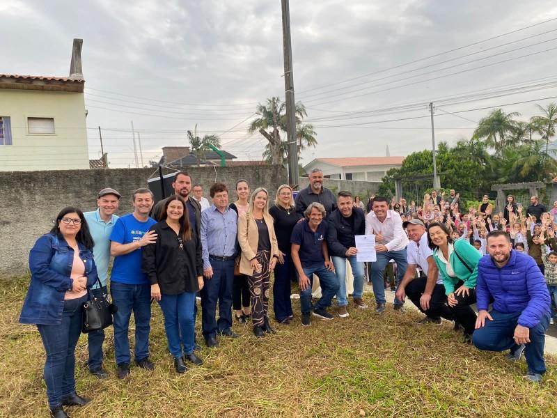 Siderópolis: assinada ordem de serviço para construção da nova creche na Vila São Jorge