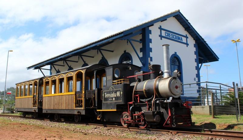 Trilhos da Mini Ferrovia Terezinha em manutenção até a próxima semana