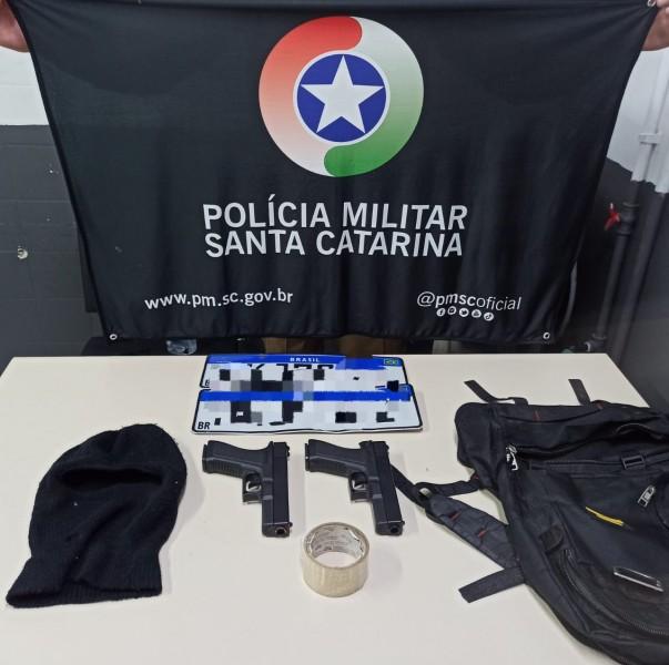 PM recupera veículo e prende suspeito de roubar barbearia em Criciúma 