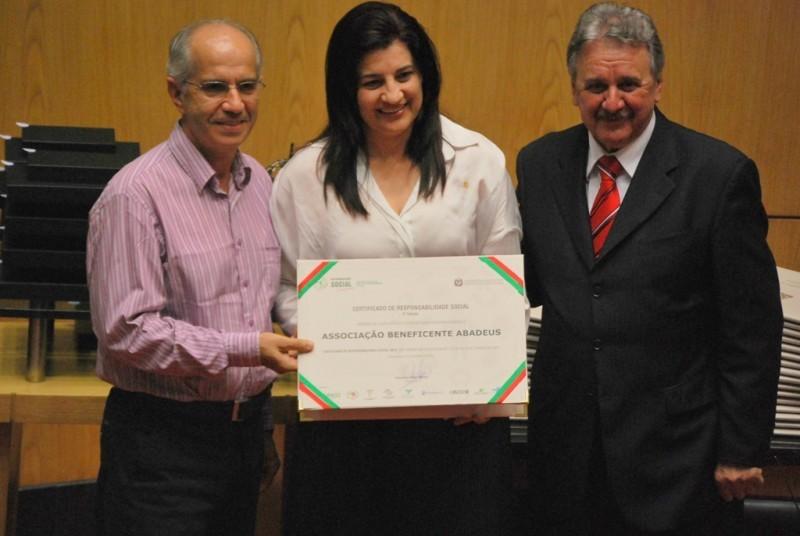 Abadeus recebe pela segunda vez o prêmio Responsabilidade Social da Alesc
