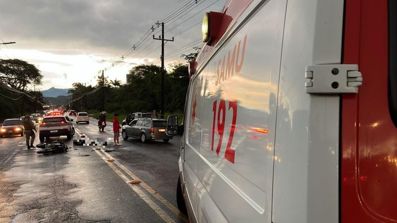 Criciúma: motociclista morre em acidente na Luiz Lazzarin