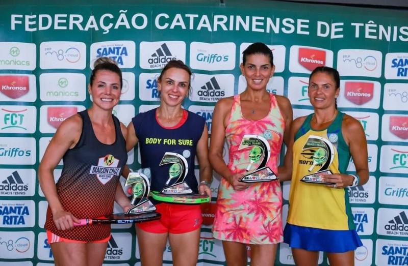 Beach tennis do Mampituba conquista bons resultados no Estadual