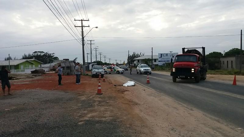 Homem morre após atropelamento na SC-445
