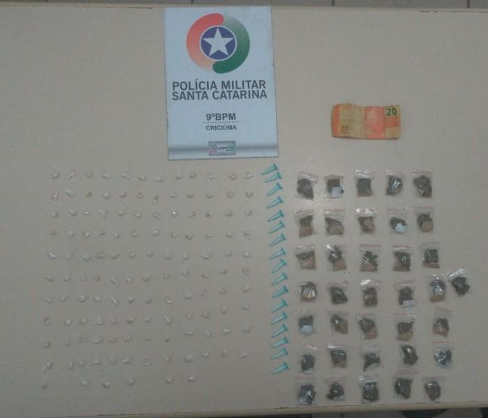 Adolescente é apreendida por tráfico de drogas no Cristo Redentor