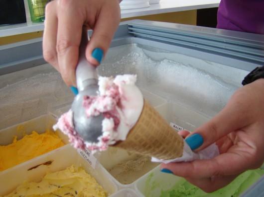 Pouca venda de sorvete por causa do frio