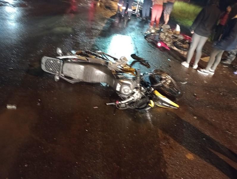 Colisão entre motocicletas deixa dois feridos em Forquilhinha