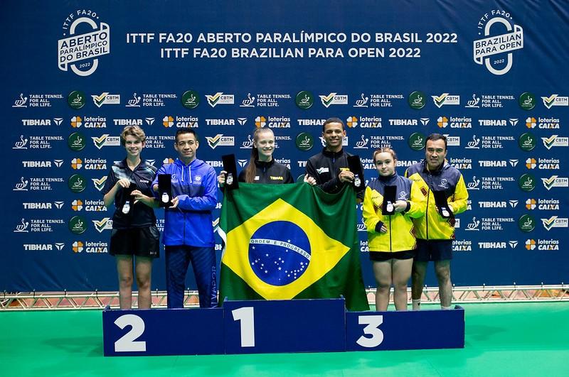 Atletas do Mampituba/FME Criciúma conquistam cinco medalhas em Aberto Internacional Paralímpico
