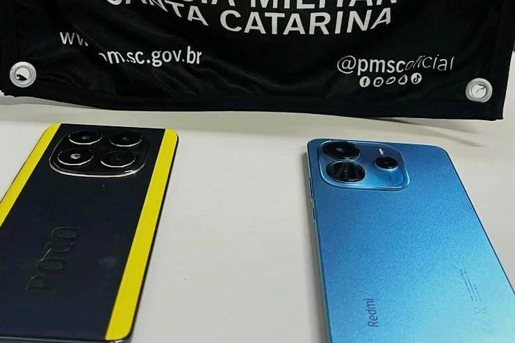 Homens furtam celulares de loja e são presos pela PM em Içara