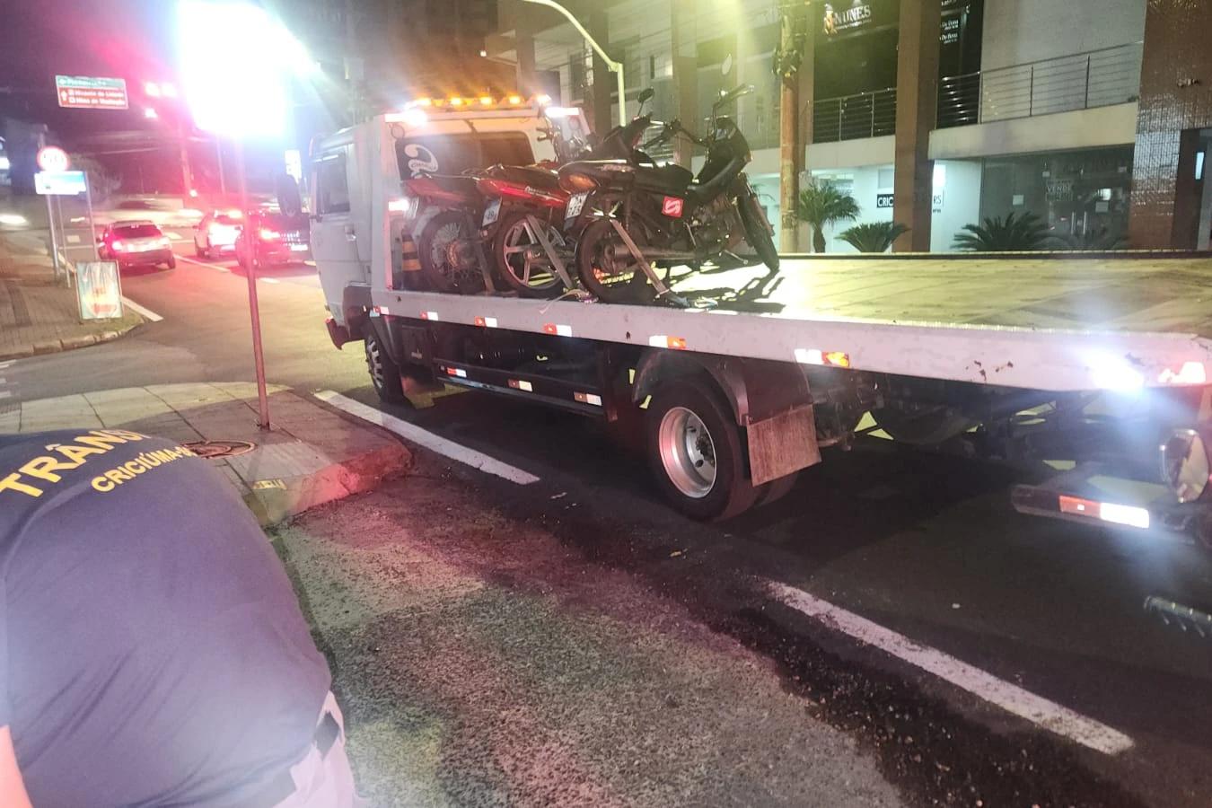 DTT de Criciúma divulga dados da primeira operação de motocicletas de 2026