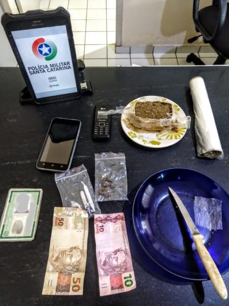 Duas pessoas são presas por tráfico de drogas em Içara 