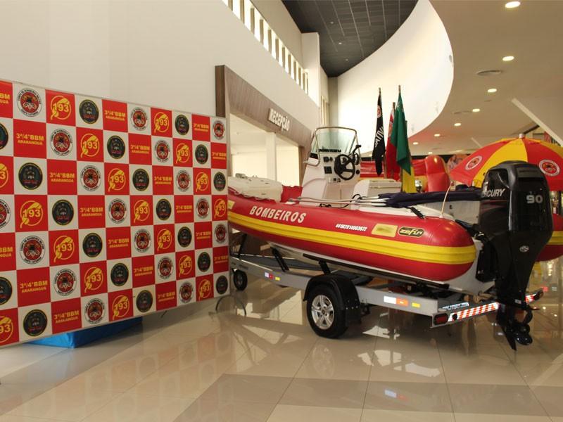 Center Shopping recebe a exposição do Corpo de Bombeiros