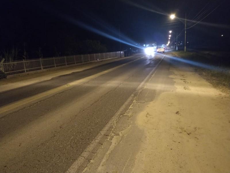 Idosa morre após ser atropelada por moto na SC-445