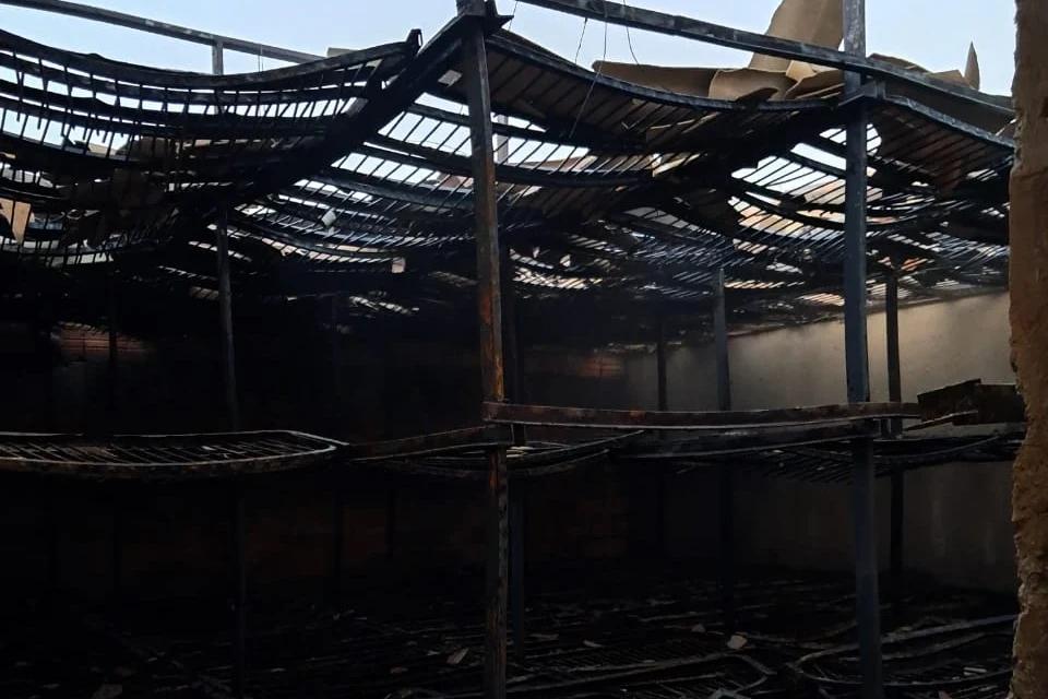 Estufa de fumo é atingida por incêndio em Forquilhinha