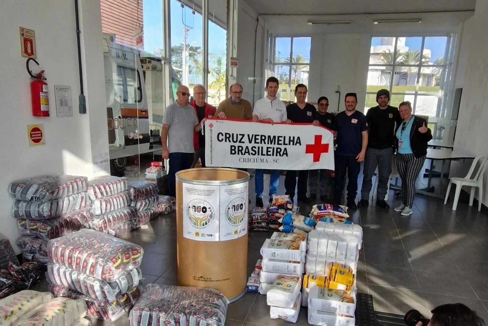 Campanha de arrecadação de alimentos em homenagem ao centenário de Criciúma atinge meta