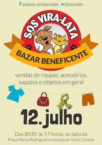 SOS Vira-Lata promove bazar beneficente