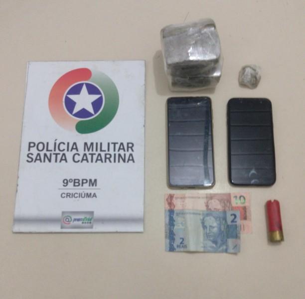 PM apreende porção de maconha no bairro Vida Nova