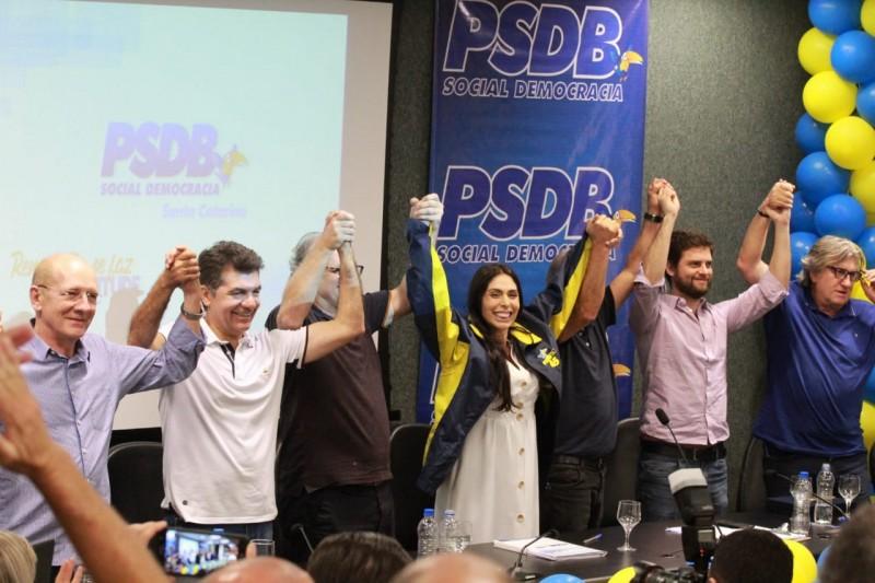 Geovania é a primeira mulher a presidir o PSDB de Santa Catarina