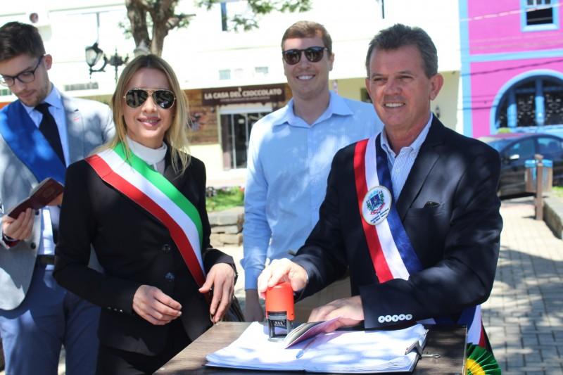 Nova Veneza realiza ato de consolidação e cooperação bilateral com Malo